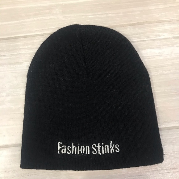 Joie Accessories - Joie “FashionStinks” black hat
